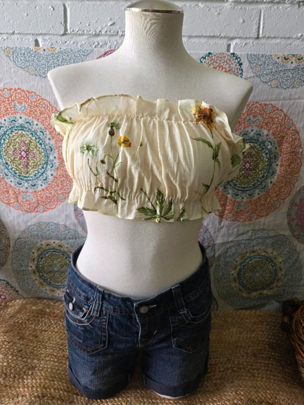 Flowery Tube Top